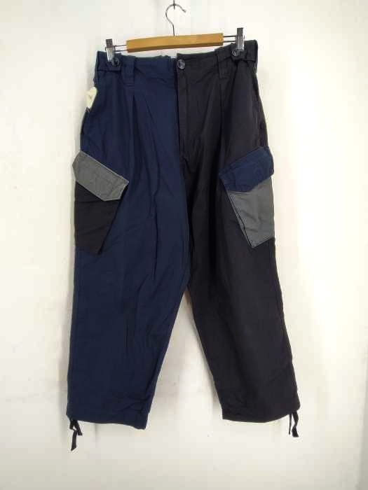 ユーズドフルギ USED古着 {{ROYAL NAVY}} リメイク ナイロンイージーパンツ メンズ JPN：3