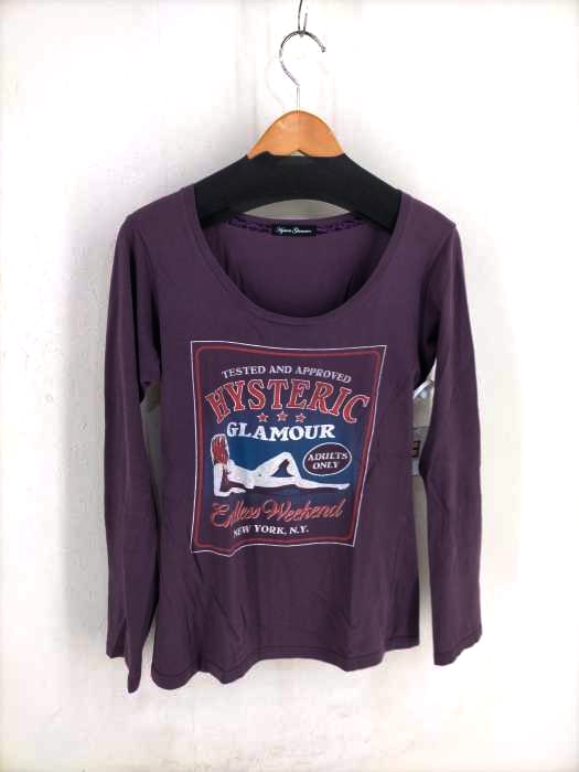 ヒステリックグラマー HYSTERIC GLAMOUR Uネック プリントカットソー レディース FREE