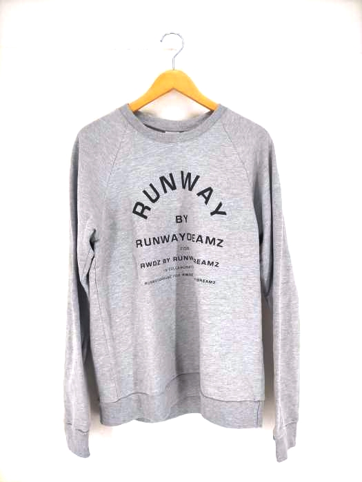 ユーズドフルギ USED古着 {{RUNWAYDREAMZ}} プリントクルーネックスウェット メンズ JPN：L