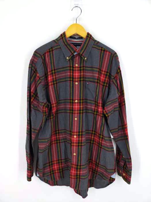 トミーヒルフィガー TOMMY HILFIGER チェックBDシャツ メンズ import：L