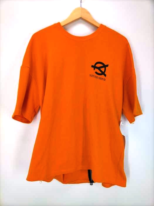 OY(オーワイ) NEVER MIND バックジップアップ Tシャツ メンズ 表記無