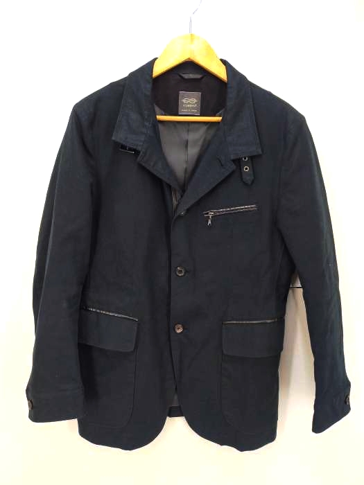 D’URBAN(ダーバン) レザー使い 4Bスタンドカラージャケット メンズ JPN:M