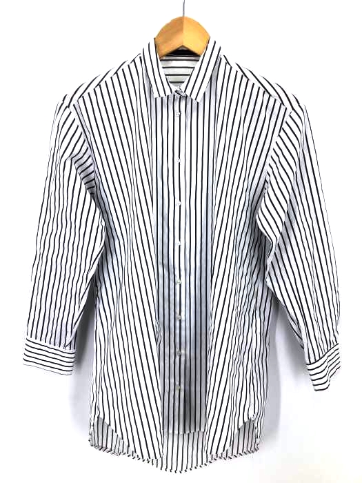 ZARA BASIC(ザラベーシック) オーバーサイズ ストライプシャツ レディース import：XS