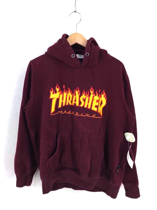 THRASHER(スラッシャー) フレイムロゴプリント プルオーバーパーカー メンズ JPN:XL