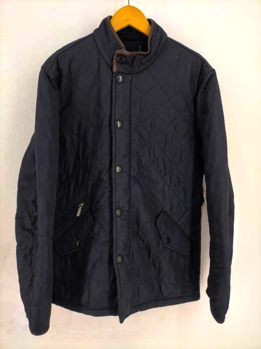 Barbour(バブアー) レザーパイピング キルティングジャケット メンズ