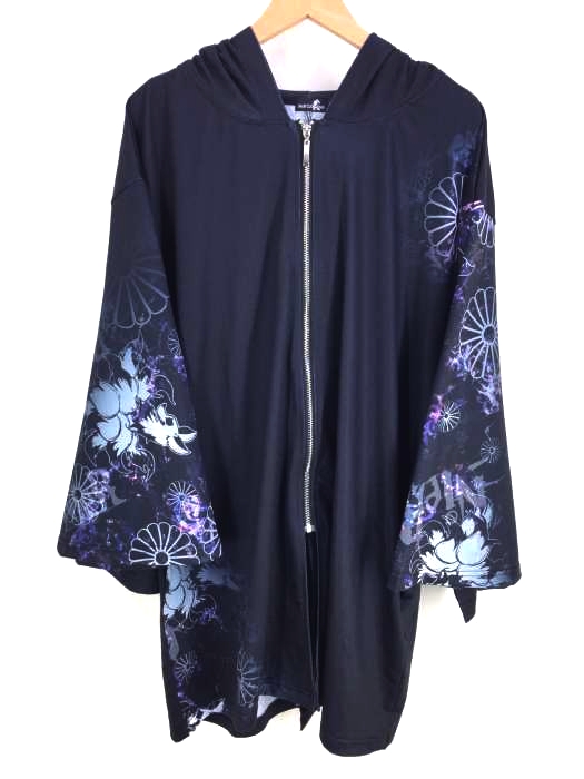 NieR CLOTHING(ニーア クロージング) ワイドスリーブジップアップパーカー レディース  F