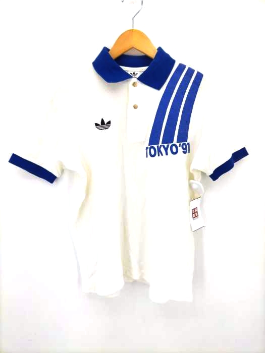 adidas(アディダス) 90S デサント製ポロシャツ 3rd IAAF World Championships in athretics TOKYO91 メンズ JPN：L