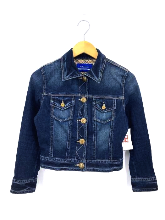BURBERRY BLUE LABEL(バーバリーブルーレーベル) ノバチェック切替 デニムトラッカージャケット レディース EUR：38