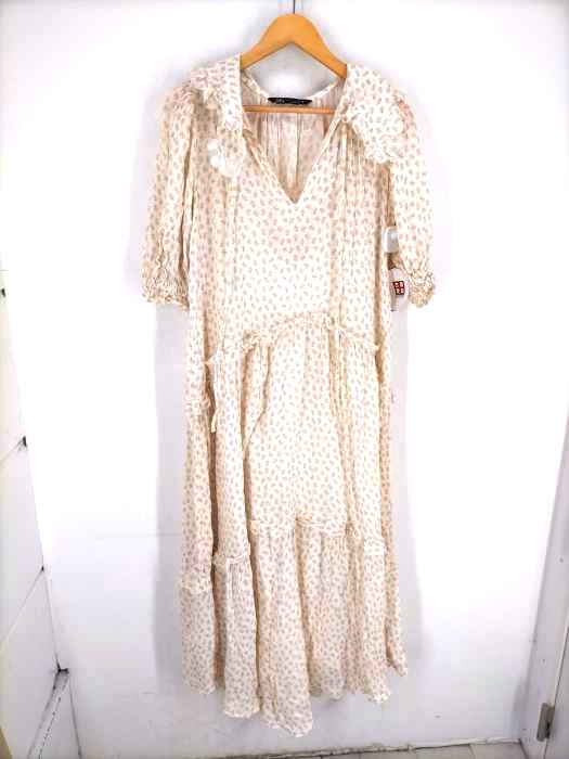 ZARA(ザラ) FLORAL PRINT MUSLIN DRESS レディース  M