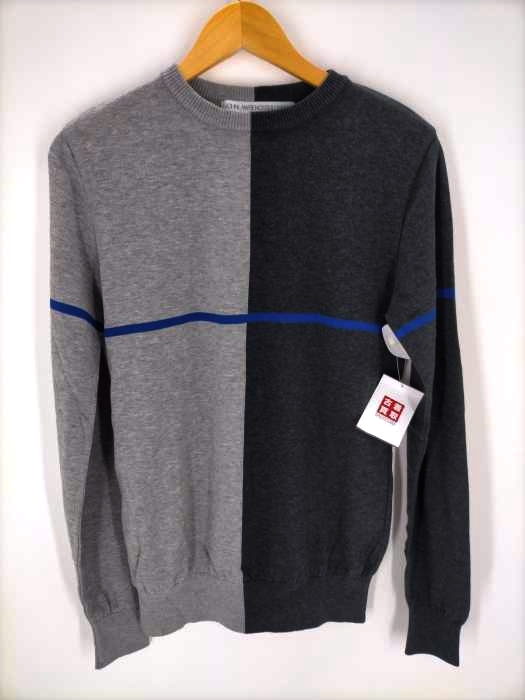 JOHN LAWRENCE SULLIVAN(ジョンローレンスサリバン) 15SS バイカラークルーネックニット メンズ  M