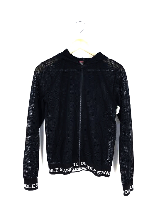 DOUBLE STANDARD CLOTHING(ダブルスタンダードクロージング) リブロゴ ジップアップ メッシュパーカー レディース JPN：36