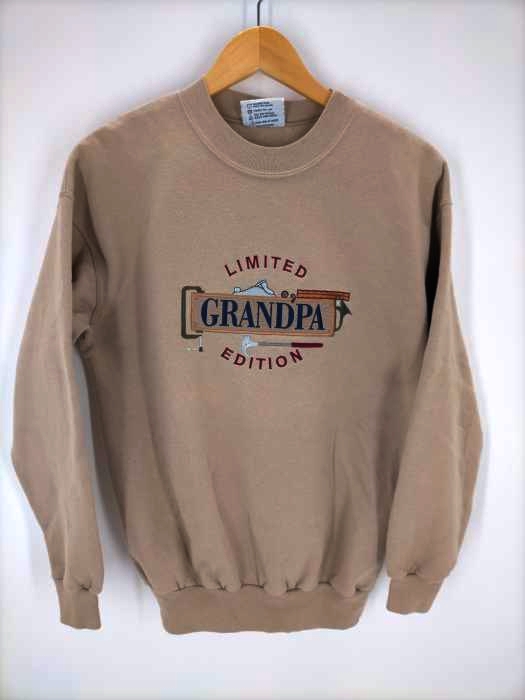 USED古着(ユーズドフルギ) {{Mccc Sport}} 90S メキシコ製 GRANDPA刺繍 スウェットトレーナー メンズ JPN：M