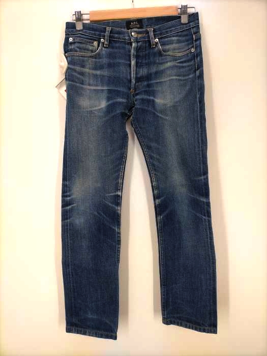 A.P.C.(アーペーセー) マカオ製 ボタンフライ デニム ヒゲ ハチノス レディース 27inch