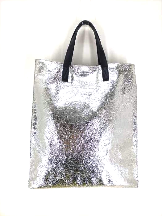 ビューティーアンドユースユナイテッドアローズ BEAUTY & YOUTH UNITED ARROWS メタリックフェイクレザー スクエアトートバッグ レディース  FREE