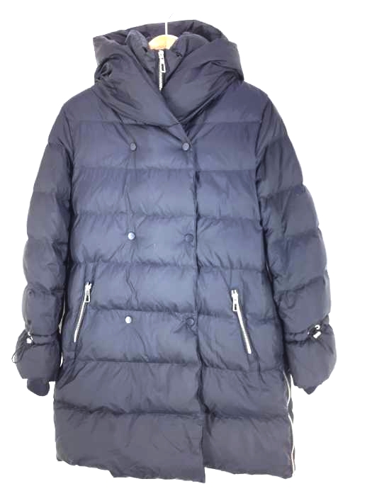 ザラ ZARA スリットフーデッドダウンコート レディース JPN：S