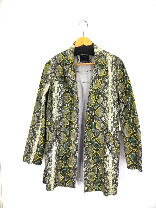 ベルシュカ BERSHKA パイソン柄 ジャケット レディース import：XS
