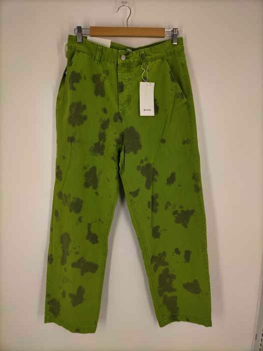 ベルシュカ BERSHKA ブリーチ加工ワイドデニムパンツ メンズ  40