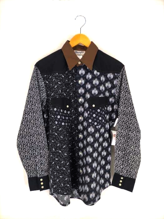 ラングラー Wrangler クレイジーパターンパネル切替ウエスタンシャツ メンズ JPN:S
