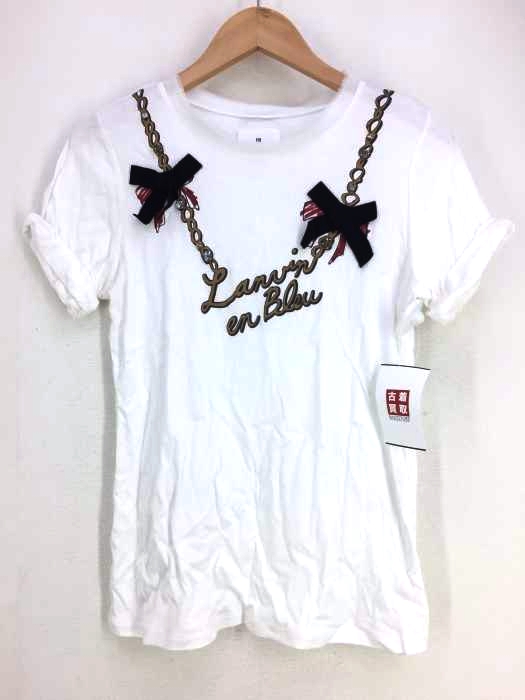 LANVIN en Bleu(ランバンオンブルー) ビジュー付き半袖カットソー レディース  38