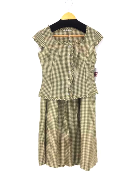 NEWYORKER(ニューヨーカー) チェック柄シフォンスカートセットアップ レディース  9R