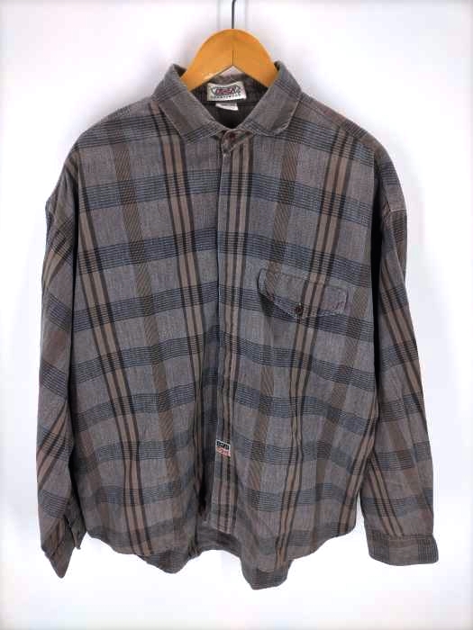 USED古着(ユーズドフルギ) 80～90S DINER SPORTSWEAR 長袖チェックシャツ メンズ JPN：M