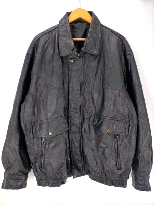 USED古着(ユーズドフルギ) A-2型パッチワークレザージャケット メンズ import：XXL