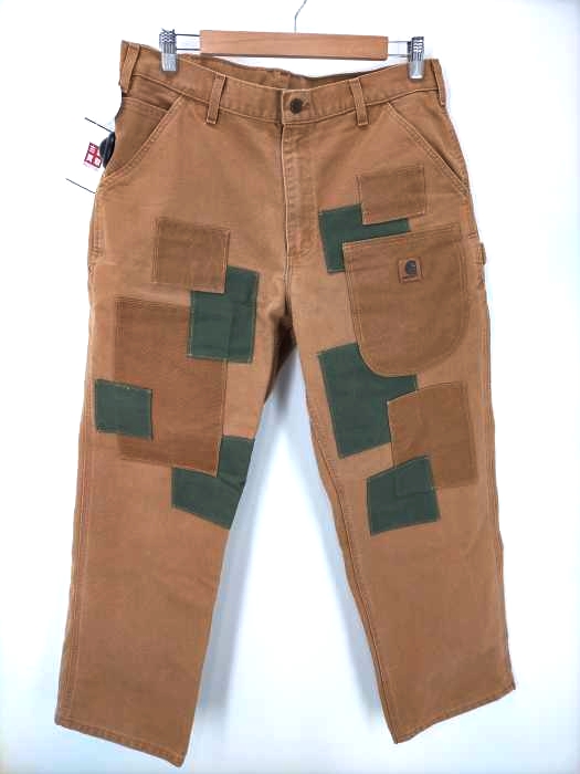 Carhartt(カーハート) メキシコ製 WASHED DUCK WORK PANT パッチワーク ダック地 ペインターパンツ メンズ 36×30