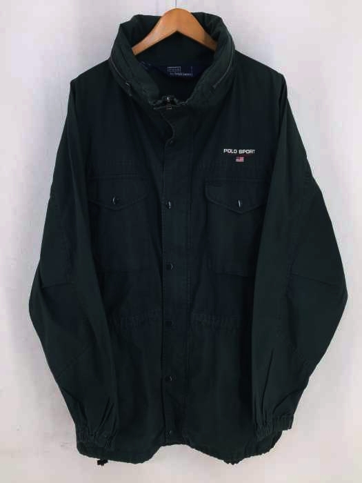 Polo by RALPH LAUREN(ポロバイラルフローレン) 80S~90S POLO BY RALPH LAURENタグ POLO SPORTロゴ刺繍 ナイロンフィールドジャケット メンズ JPN：L