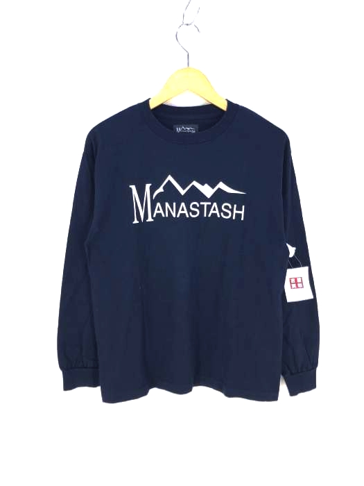 MANASTASH(マナスタッシュ) スタンダード ロゴ ロングスリーブ Tシャツ メンズ JPN：M