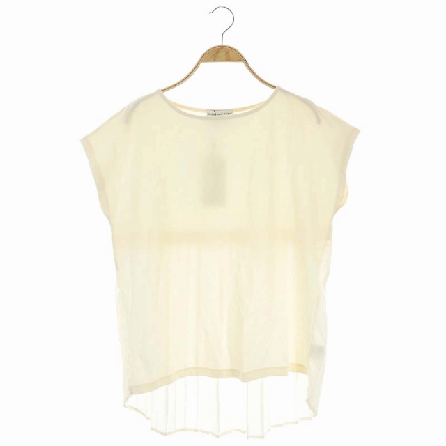 CIAOPANIC TYPY(チャオパニックティピー) 21SS バックプリーツフレンチTee カットソー Tシャツ プルオーバー 切替 ONE アイボリー /DF ■OS レディース レディース  ONE