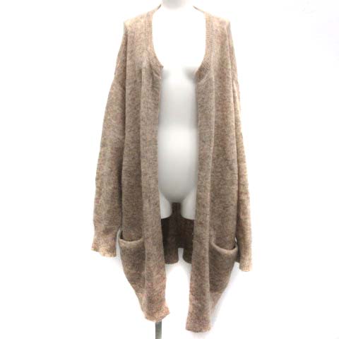 Acne(アクネ) トッパーカーディガン ロング ニット ウール 長袖 S ベージュ /EK レディース  S