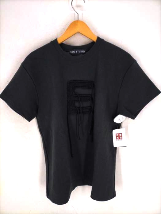 ESC STUDIO(イーエスシーステュディオ) ロゴパッチクルーネックTシャツ メンズ 表記無