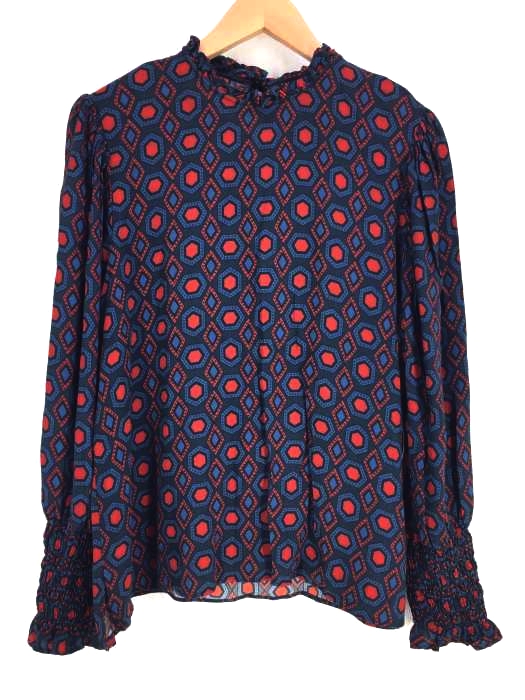 ザラ ウーマン ZARA WOMAN 総柄ブラウス レディース  M