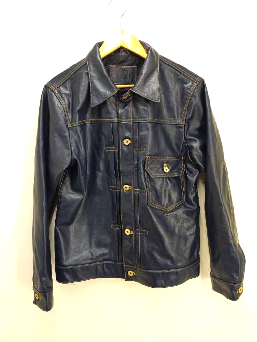 USED古着(ユーズドフルギ) GABRIEL PARIS LIMITED 牛革 Gジャンライダース レザージャケット メンズ JPN：L
