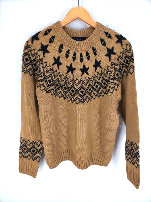 AZUL by moussy(アズールバイマウジー) FAIR ISLE STAR KNIT メンズ  M