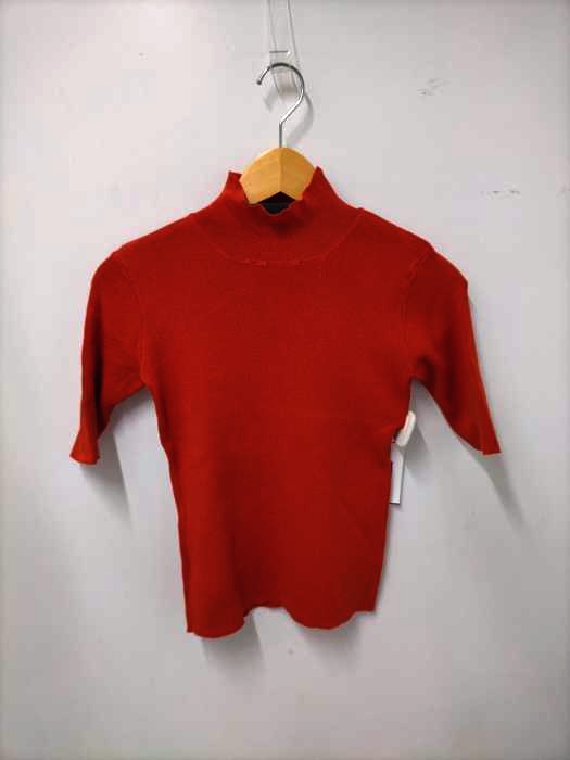 LAGUA GEM(ラグアジェム) COLOR HALF SLEEVE KNIT TOPS レディース  S
