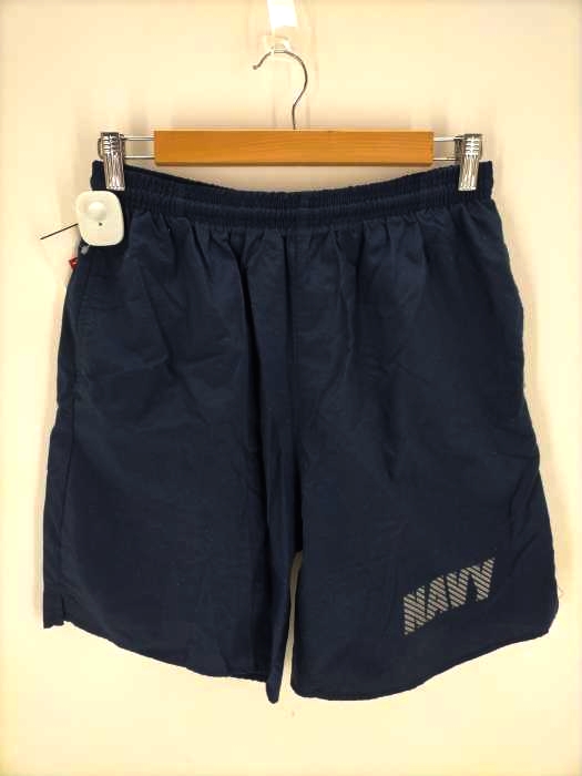ユーエスネイビー U.S.NAVY UNIFORM PT SHORT NAVY MADE IN USA トレーニングショーツ メンズ JPN：M