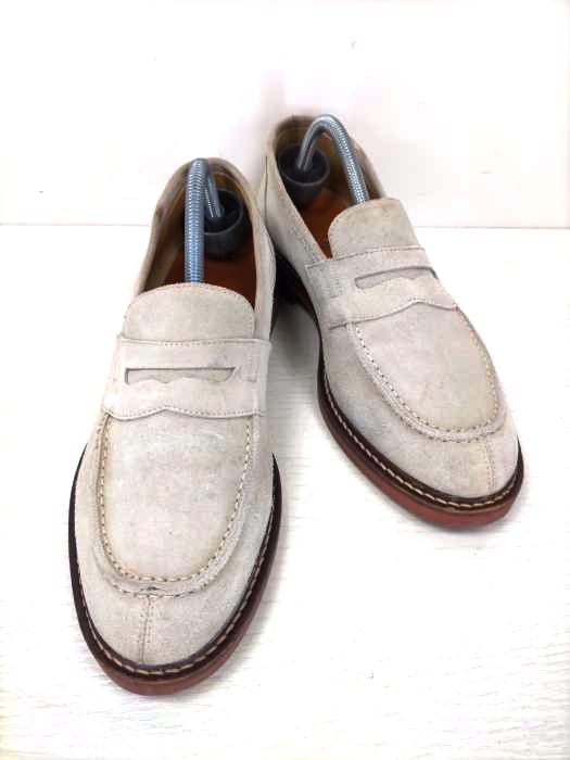 ユーズドフルギ USED古着 {{club VINTAGE}} イタリア製 スウェード Uチップローファー メンズ UK：8.5