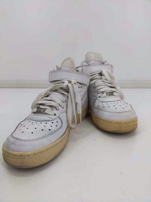 NIKE(ナイキ) AirForce1 MidWhite 07 エアフォースワン ミッド レディース JPN：24.5
