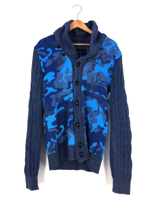 エーケイエム AKM CABLE SHAWL CARDIGAN メンズ  L
