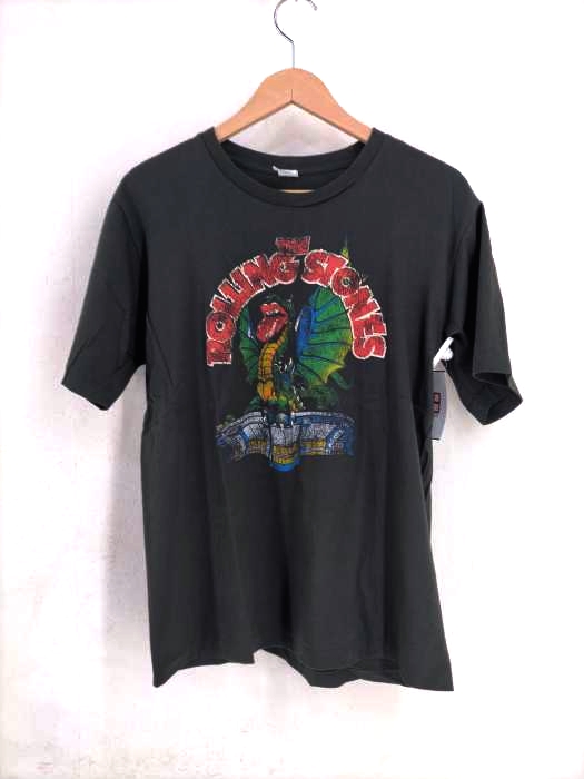 ユーズドフルギ USED古着 THE ROLING STONES 裾袖シングル フロントプリントTシャツ メンズ JPN：XL