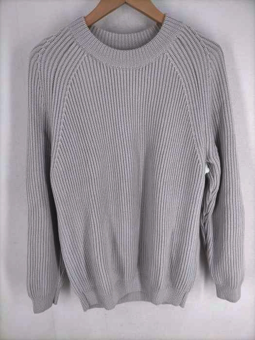 エイチビューティーアンドユースユナイテッドアローズ H BEAUTY & YOUTH UNITED ARROWS 5GG AZE CREW NECK KNIT メンズ  LARGE