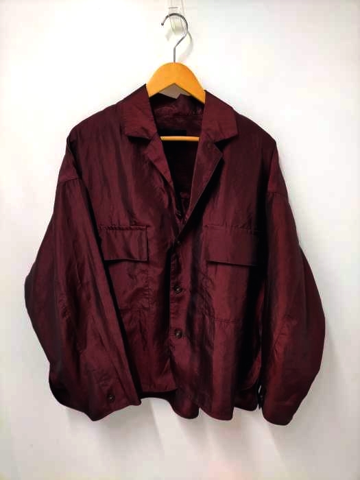 ハレ HARE Satin open collar big silhouette shirt メンズ FREE