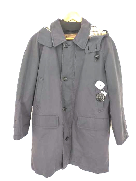 バーバリー BURBERRY ノバチェック柄ライナー付き 中綿 フーデッドコート メンズ import：M