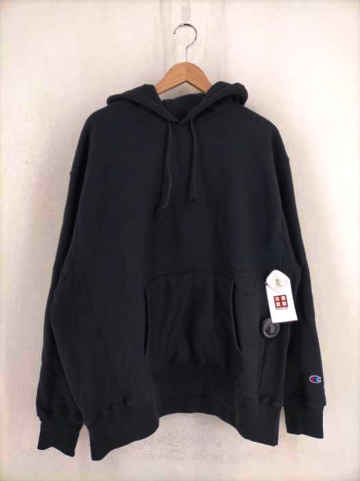 チャンピオン Champion 単色青タグ 復刻 REVERSE WEAVE プルオーバーパーカー メンズ import：XL
