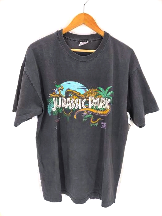 ヘインズ Hanes 90S jurassic park ムービーTシャツ コピーライト メンズ JPN：L