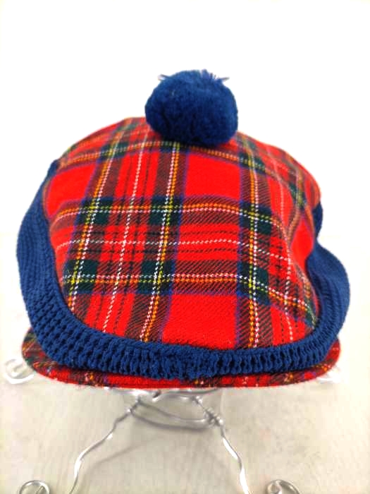 ユーズドフルギ USED古着 {{HIGHLAND HOME INDUSTRIES}} スコットランド製 ボンボン ベレー帽 レディース 表記無
