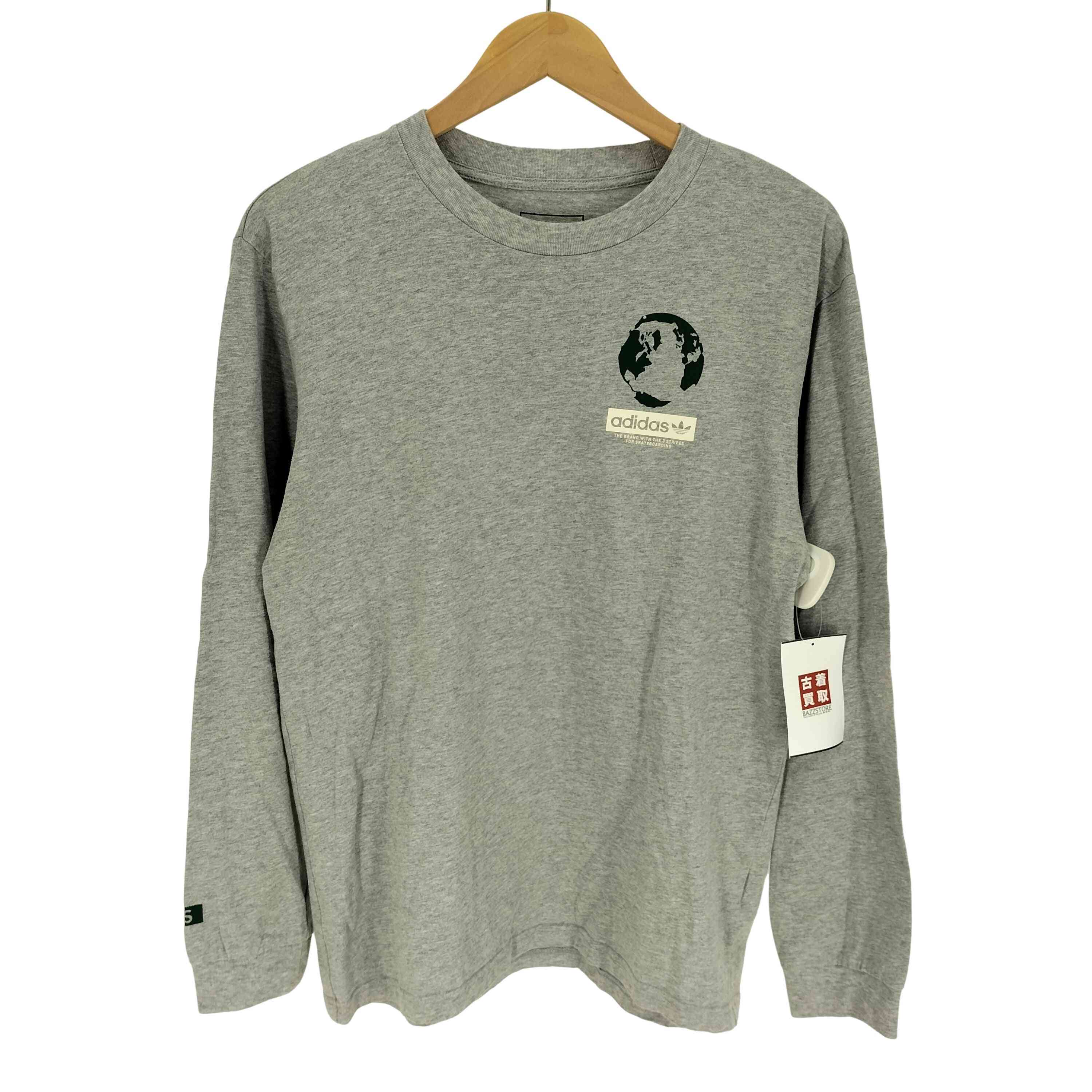 adidas(アディダス) Playera Silas Message Manga Larga ECO OVER EGO バックプリント L/S Tシャツ メンズ JPN：L 【中古】【ブランド古