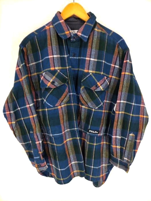 MILK FED(ミルクフェド) PLAID OVERSIZED SHIRT レディース  ONE