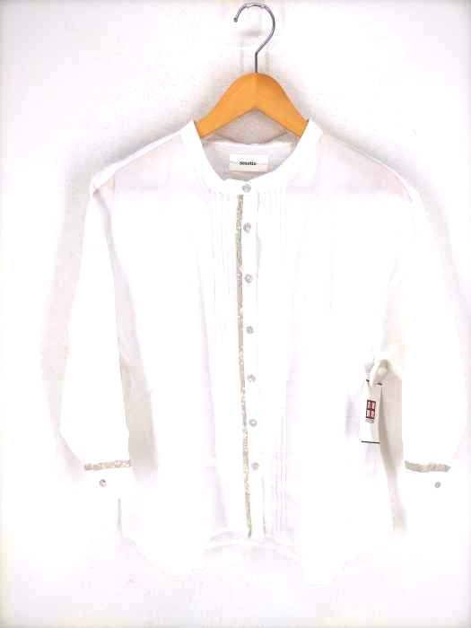 USED古着(ユーズドフルギ) sosotto 22SS プリントパイピングブラウス レディース JPN：1